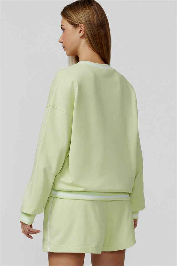 The Amara Sweatshirt Lounge Shorts 2-Piece Set