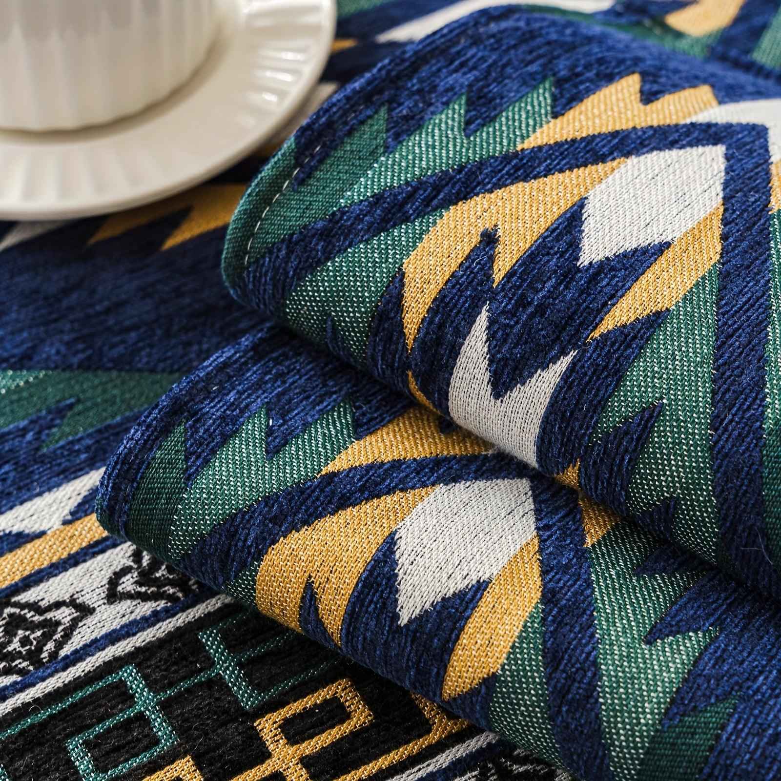 Boho Couch Cover - Chic Snow Chenille Sofa Slipcover