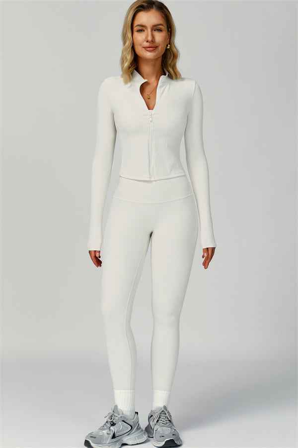 The Burst Jacket Sports Bra Leggings 3-Piece Set