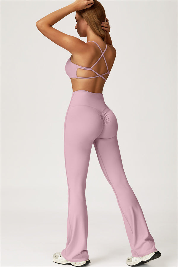 The Lily Sports Bra Flared Leggings 2-Piece Set