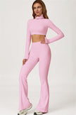 The Axis Crop Top Flared Leggings 2-Piece Set
