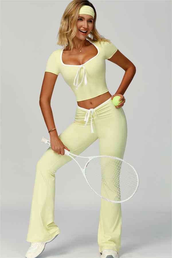 The Skyline Flared Tie Leggings