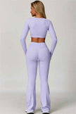 The Lavish Long Sleeve Cut-out Crop Top