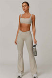 The Halo Sports Bra Flared Leggings 2-Piece Set