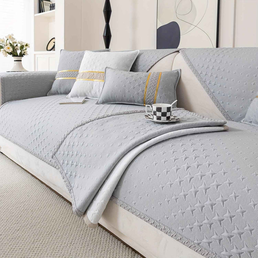Summer Cooling Silk Non-slip Sofa Cover- Couch Cover for Dogs