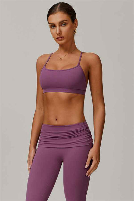 The Juno Star Sports Bra Flared Leggings 2-Piece Set