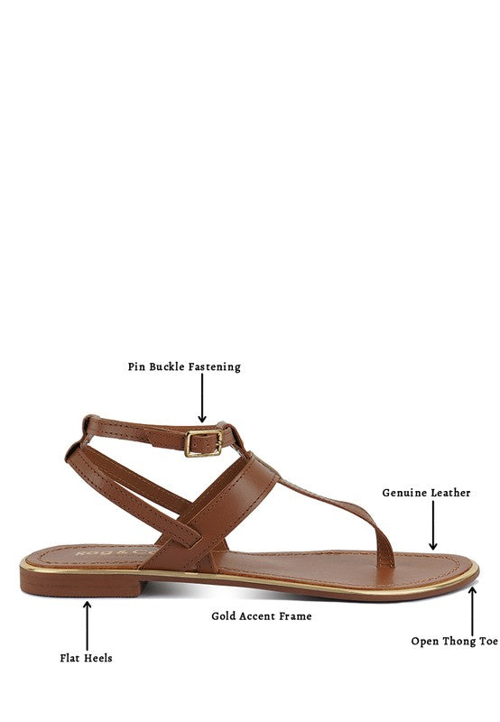 Irene Flat Thong Sandals - Pikemla