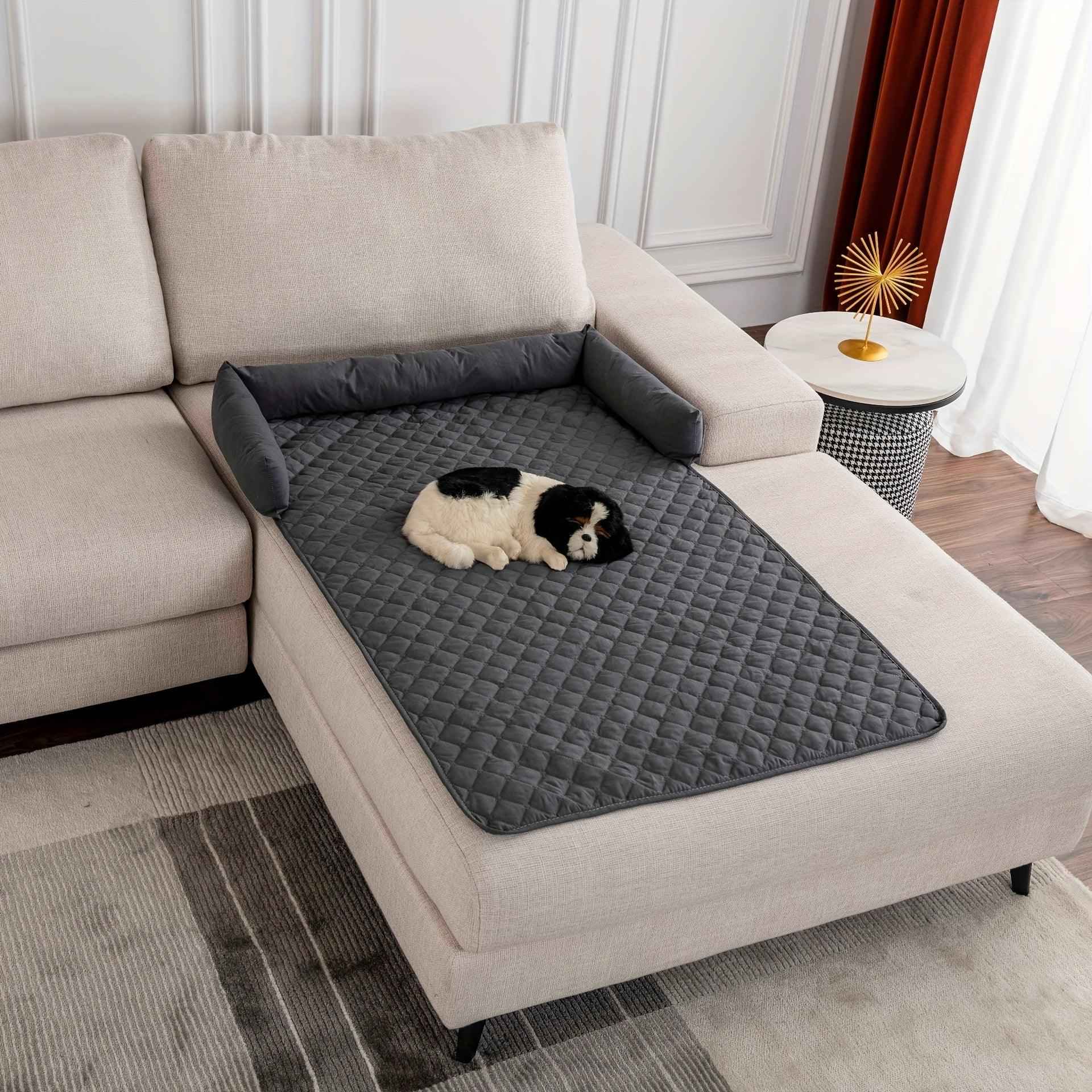 Fluffy Calming Dog Bed Sofa Cover - Pet Mat for Ultimate Comfort