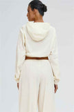 The Svelte UV protection Crop Hoodie Sweatpants 2-Piece Set
