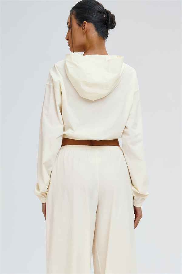 The Svelte UV protection Crop Hoodie Sweatpants 2-Piece Set