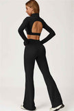 The Axis Crop Top Flared Leggings 2-Piece Set