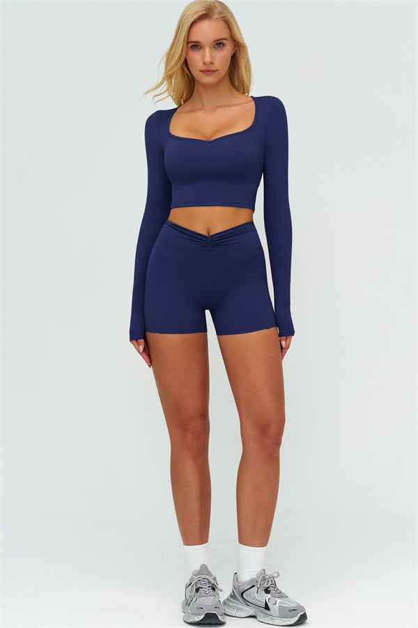 The Lushness Long Sleeve Crop top