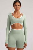 The Elevate New Long Sleeve Crop top
