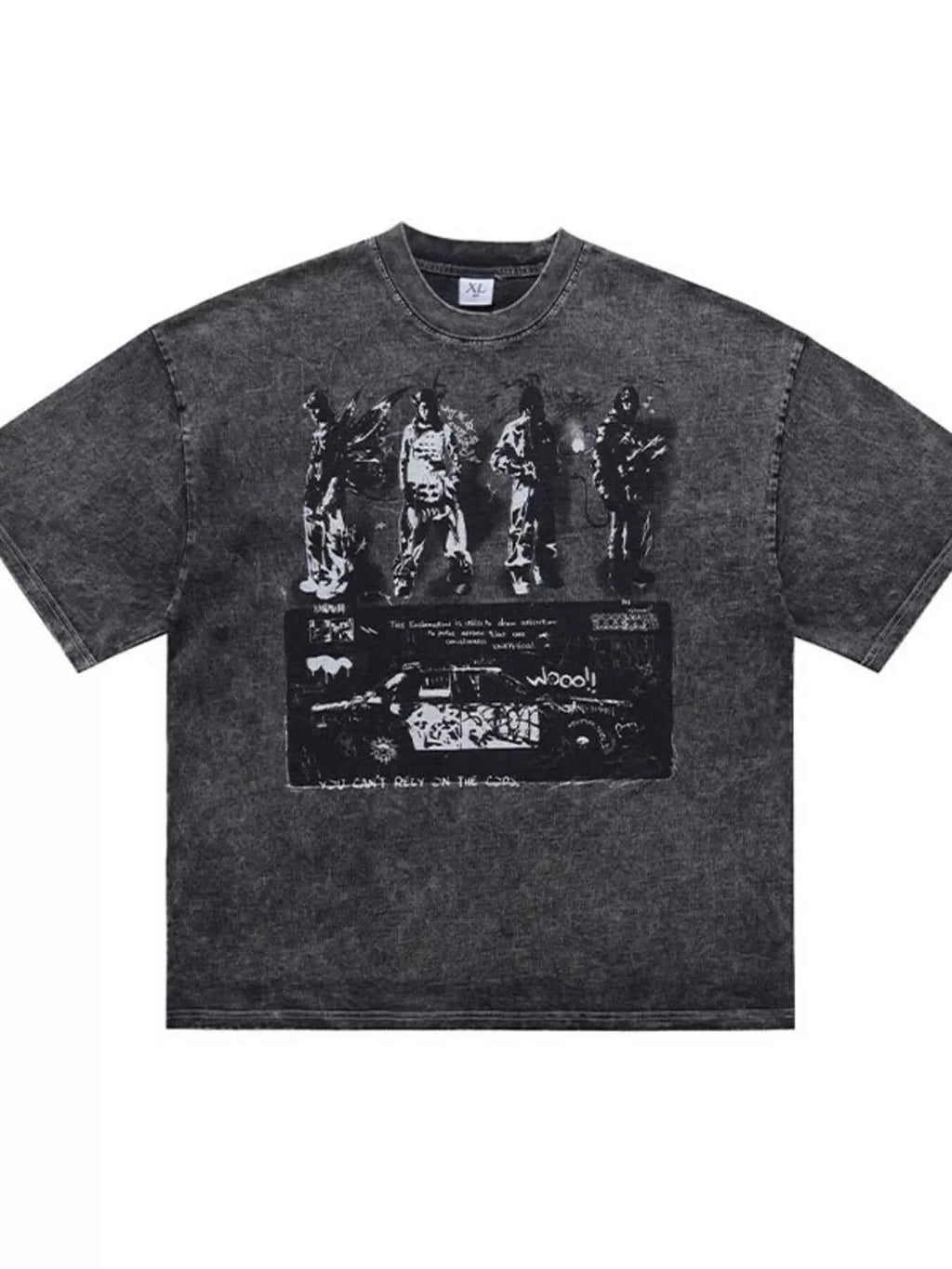 Men's Vintage Graphic Round Neck T-Shirt