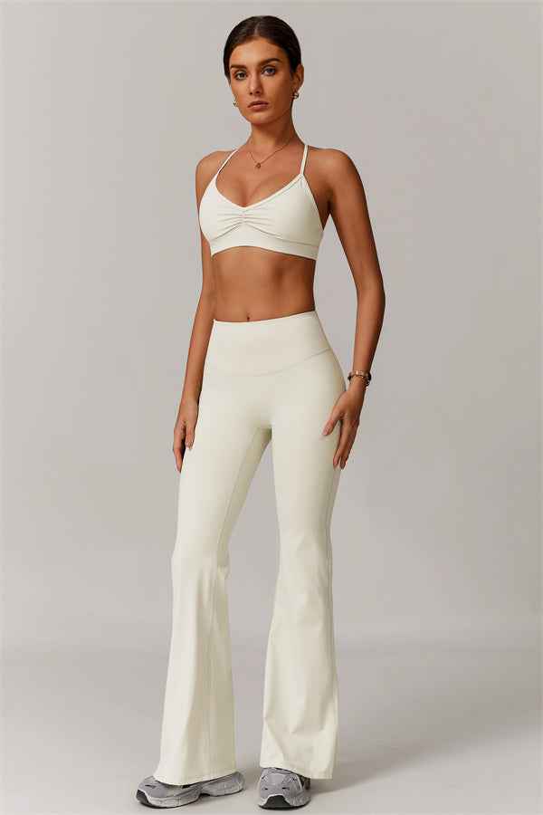 The Delicate Sports Bra Flared Leggings 2-Piece Set