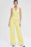 The Stride Crop Top Straight Leg Pants 2-Piece Set