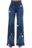 Glam High Waisted Sparkle Denim