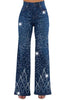 Glam High Waisted Sparkle Denim