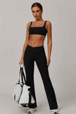 The Halo Sports Bra Flared Leggings 2-Piece Set