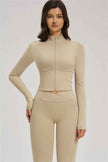 The Sizzle Zip Jacket Flared Leggings 2-Piece Set