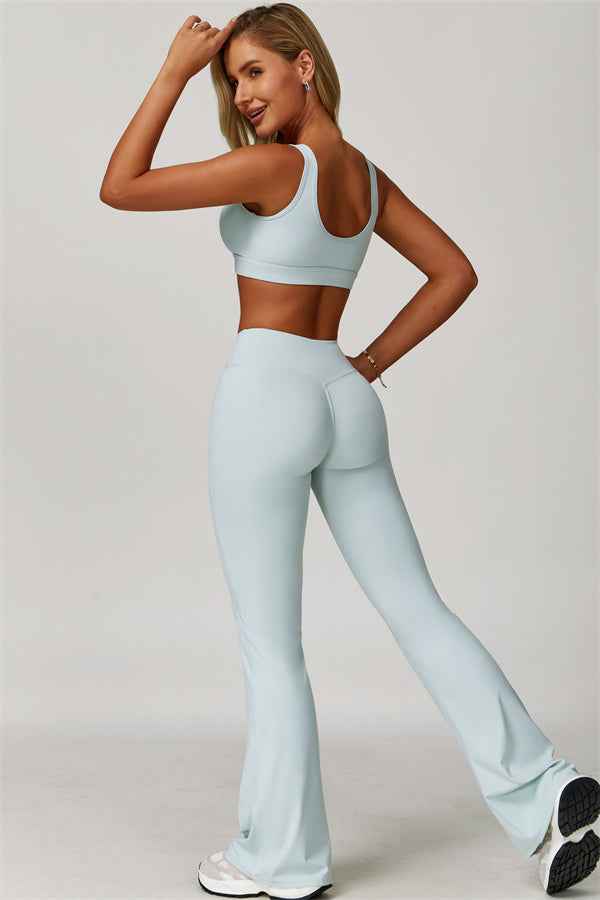 The Lavish Sports Bra Flared Leggings 2-Piece Set