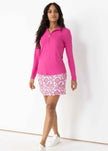 Magenta 1/4 Zip Sport Top