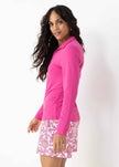 Magenta 1/4 Zip Sport Top