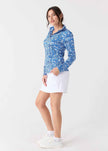 Seaside Floral 1/4 Zip Sport Top
