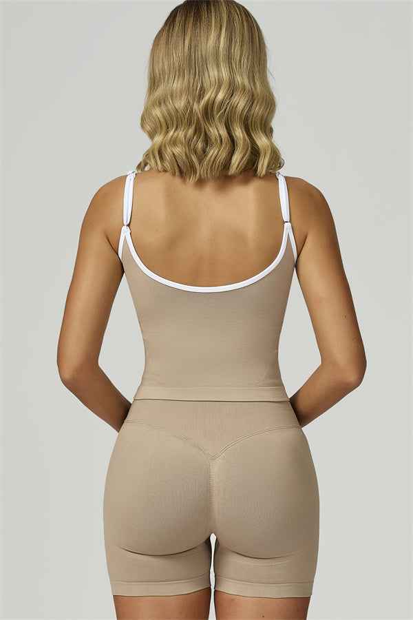 The Prime Line Crop Top Shorts 2-Piece Set
