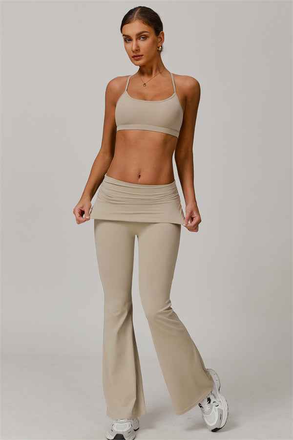 The Juno Star Sports Bra Flared Leggings 2-Piece Set