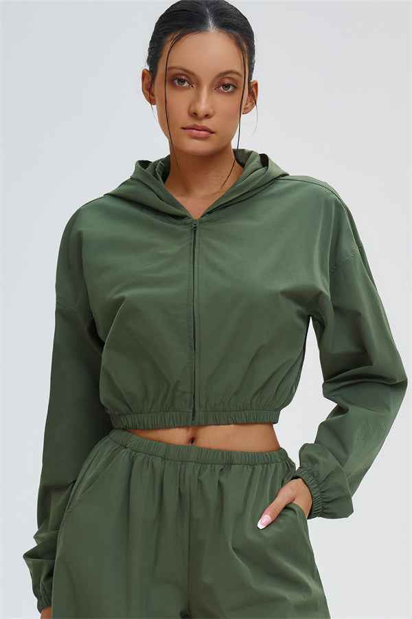 The Svelte UV protection Crop Hoodie