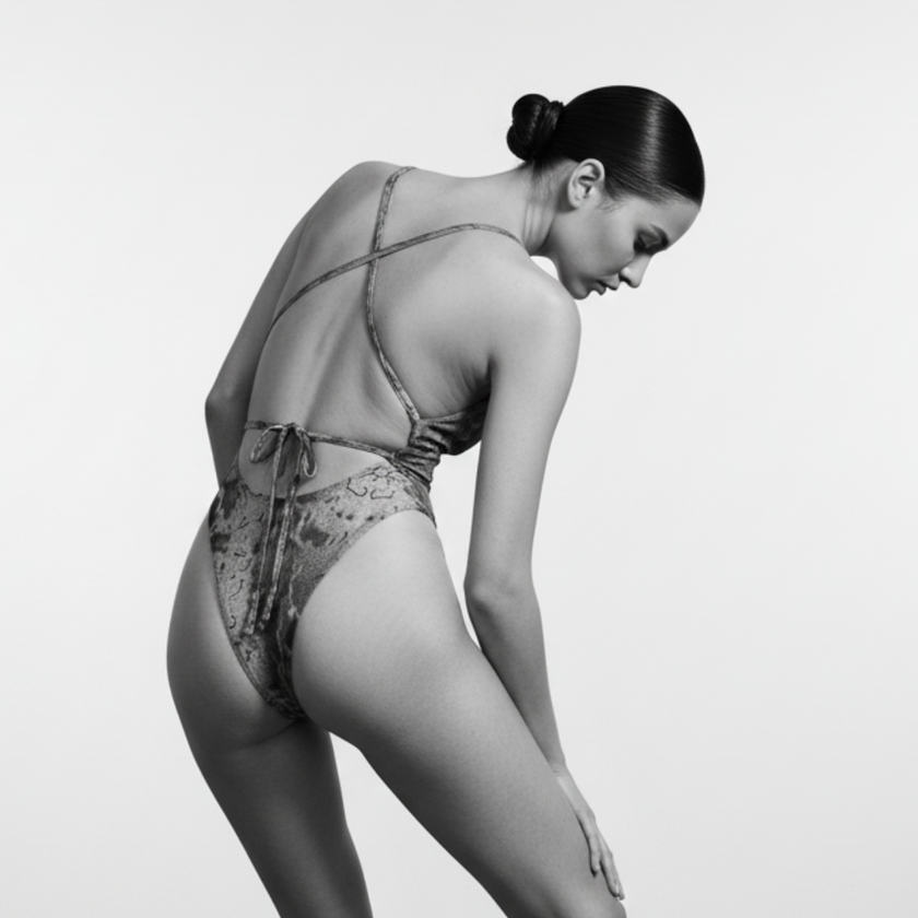 Luxe One-Piece Swimsuit / SNAKE