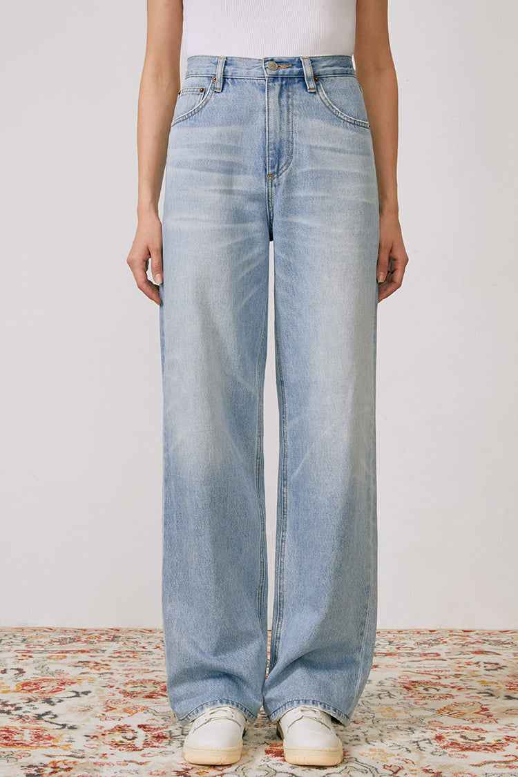 Coney Island Whitefish High Rise Wide Jeans HJ007