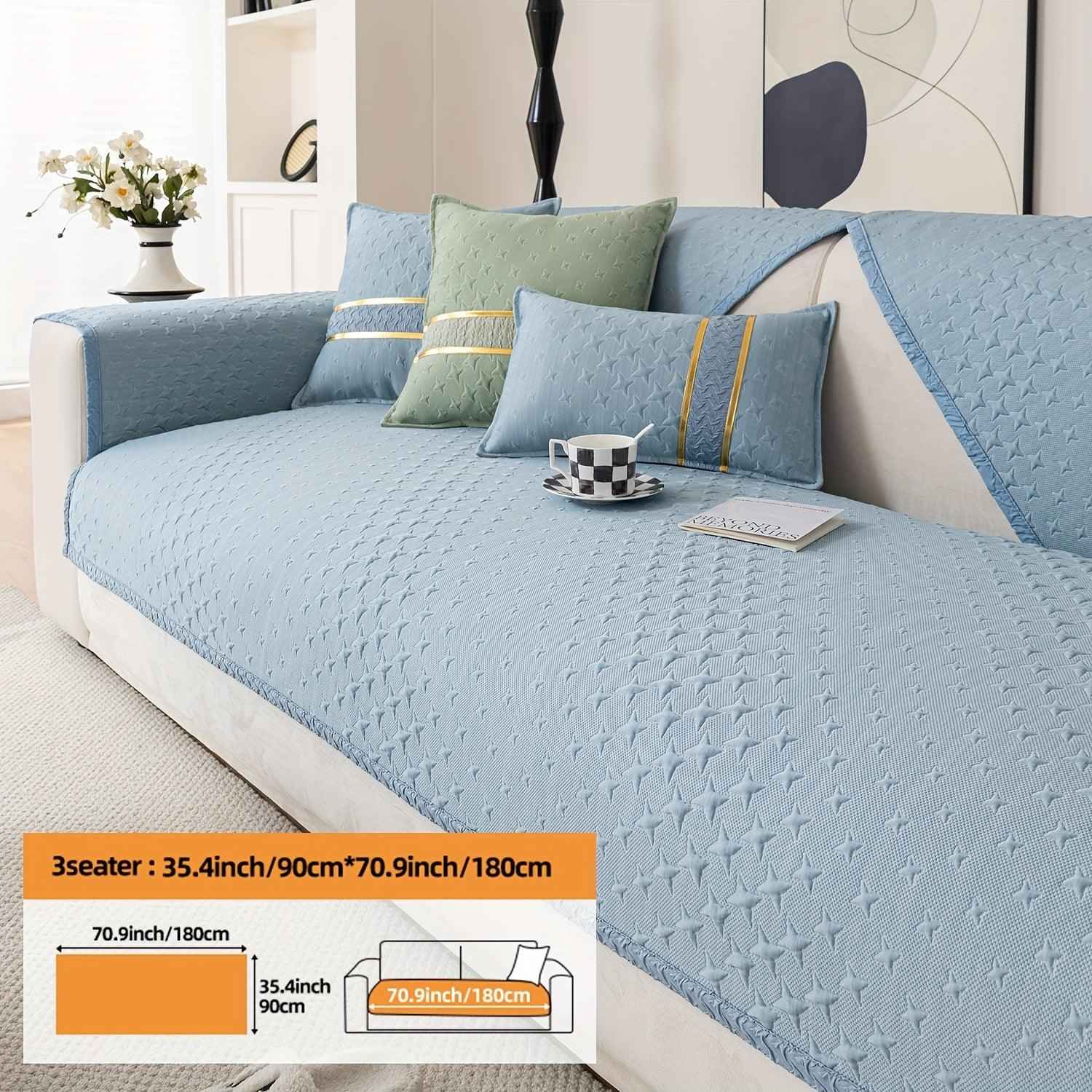 Summer Cooling Silk Non-slip Sofa Cover- Couch Cover for Dogs