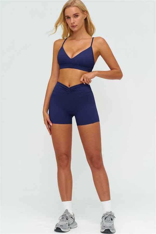 The Lushness Y-Back Sports Bra Shorts 2-Piece Set