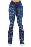 Galaxy Glow Rhinestone Boot Cut Jean