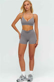 The Lushness Y-Back Sports Bra Shorts 2-Piece Set