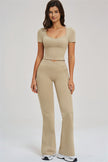 The Sizzle T-shirt Flared Leggings 2-Piece Set