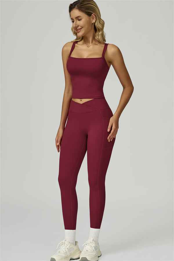The Flourish Crop Tank Leggings 2-Piece Set