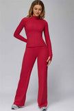 The FlexCore Pure Zip Jacket Flared Leggings 2-Piece Set