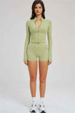 The Sizzle Zip Jacket Shorts 2-Piece Set