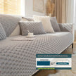 Plush Nordic Sofa Slipcover | non slip couch cover for dogs