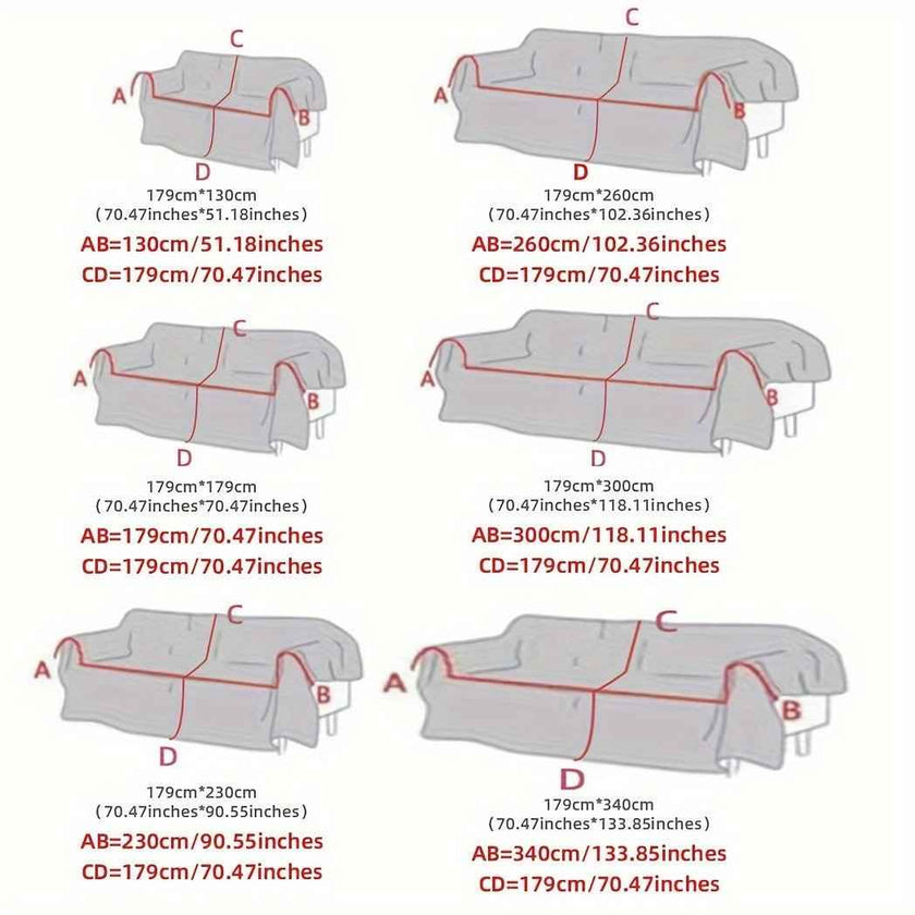 Boho-Chic All-Season Sofa Cover | Light Gray & Pet Proof Couch Cover