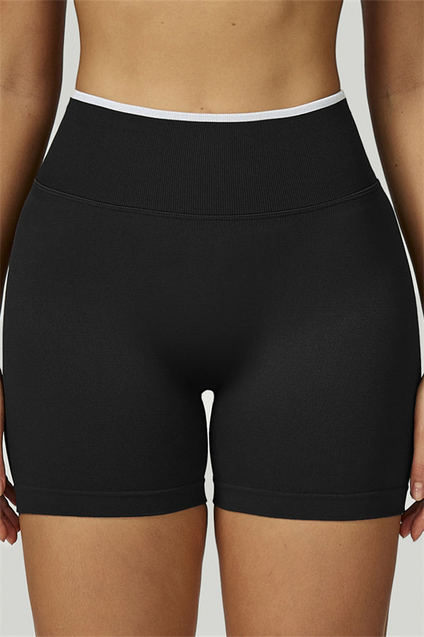The Prime Line Long Sleeve Crop Top Shorts 2-Piece Set