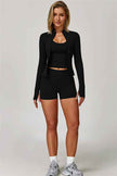 The Surge Halter Crop Top Shorts 2-Piece Set
