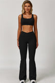 The Lavish Sports Bra Flared Leggings 2-Piece Set