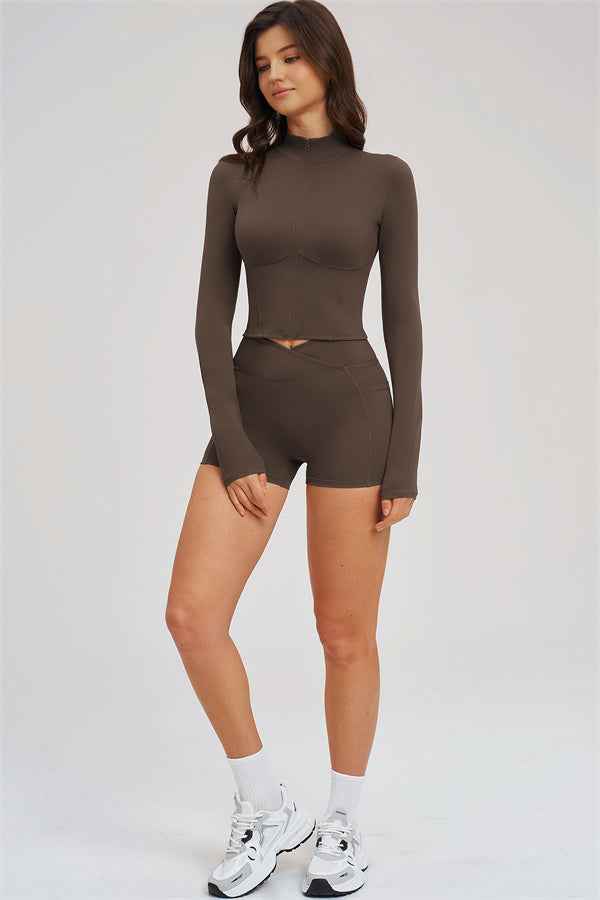 The Sizzle Zip Jacket Shorts 2-Piece Set