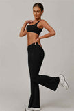 The Halo Sports Bra Flared Leggings 2-Piece Set