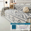 Boho-Chic All-Season Sofa Cover | Light Gray & Pet Proof Couch Cover