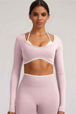 The Elevate Long Sleeve Crop top Leggings 2-Piece Set